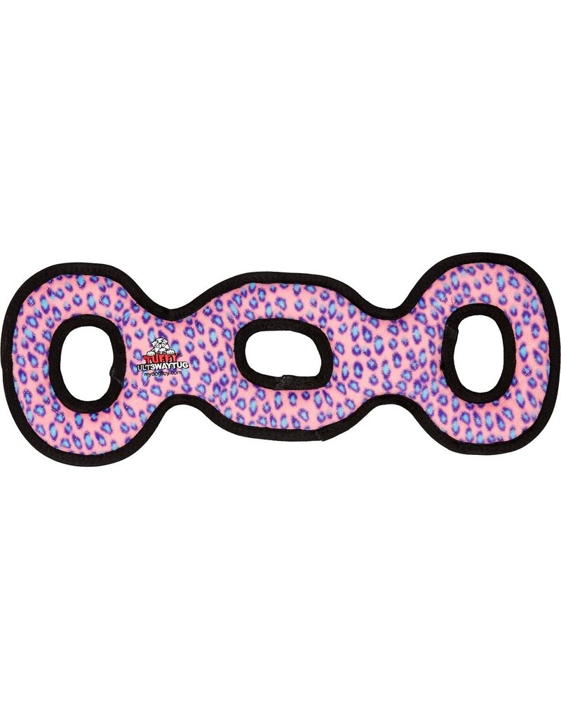 VIP Products Tuffy's Durable Squeaky Soft Ultimate 3 Way Tug Dog Toy