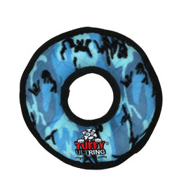 VIP Products Tuffy's Durable Squeaky Soft Rumble Ring Blue Dog Toy