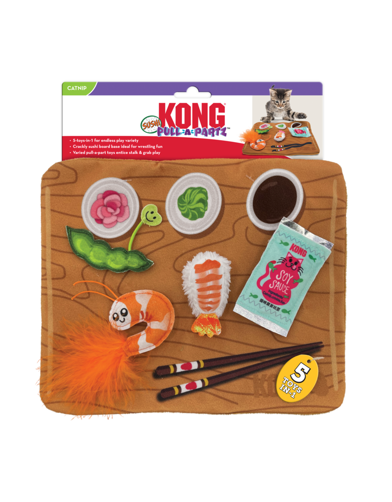 Kong Company Kong Pull-a-Partz Sushi Cat Toy
