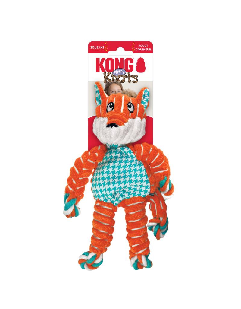 Kong Company Kong Floppy Knots Fox Dog Toy Md/Lg