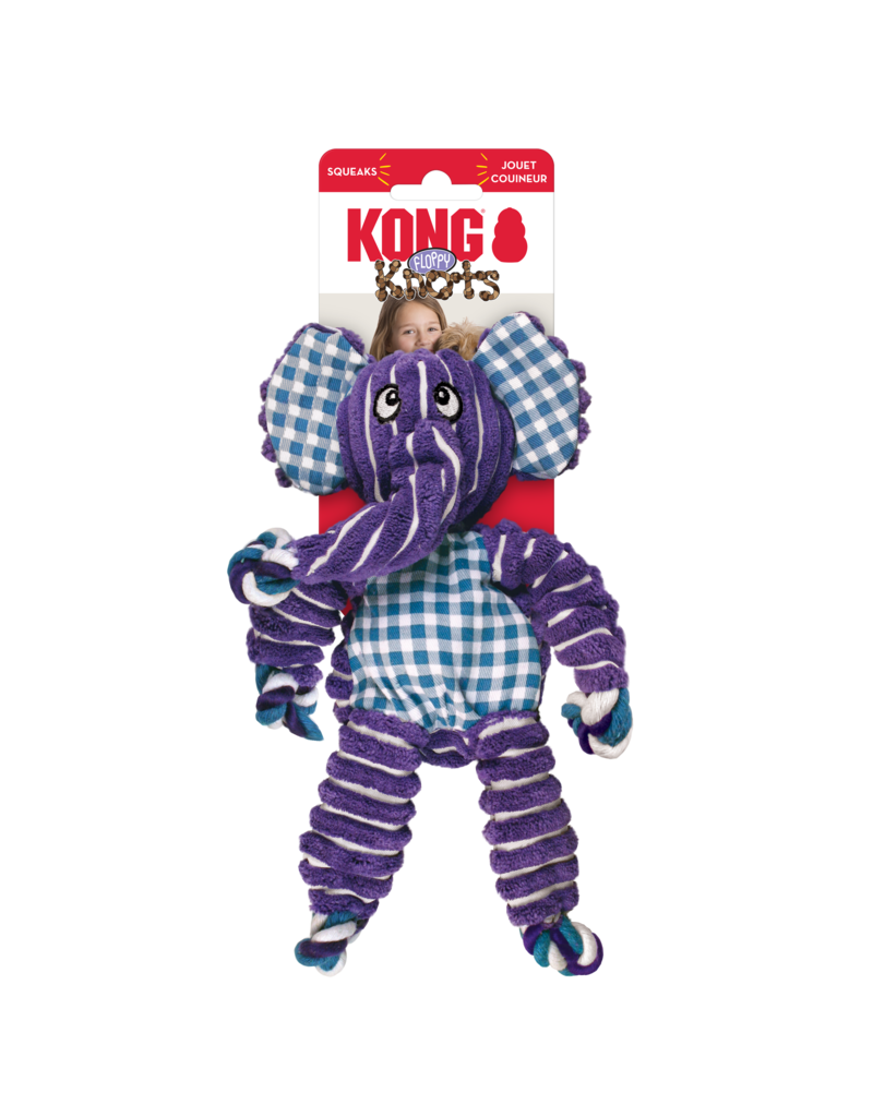 Kong Company Kong Floppy Knots Elephant Dog Toy Md/Lg