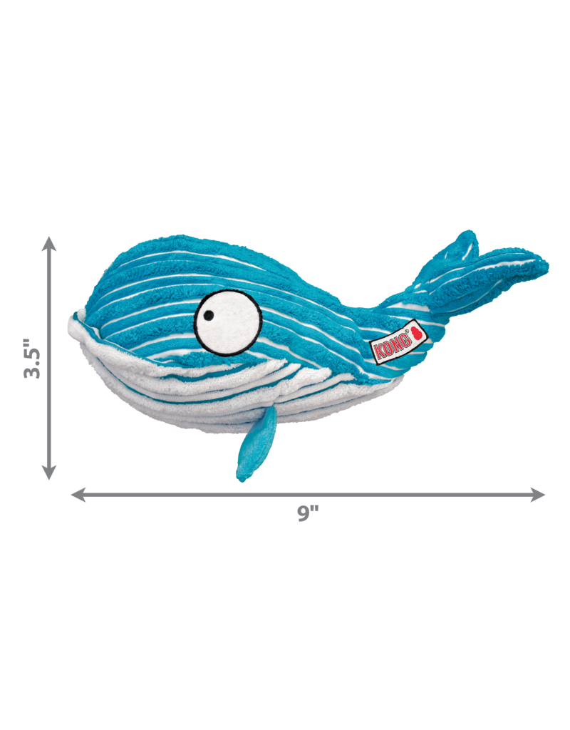 Kong Company Kong Cuteseas Whale Dog Toy Blue Large