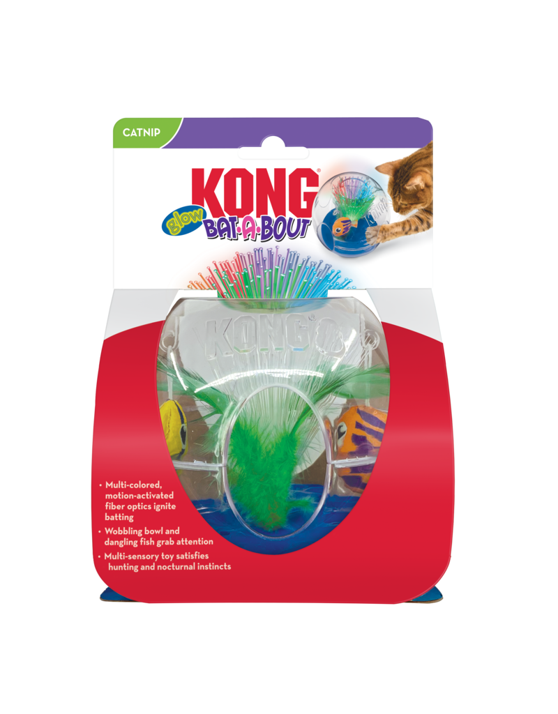 Kong Company Kong Bat-a-Bout Glow Aquarium Cat Toy