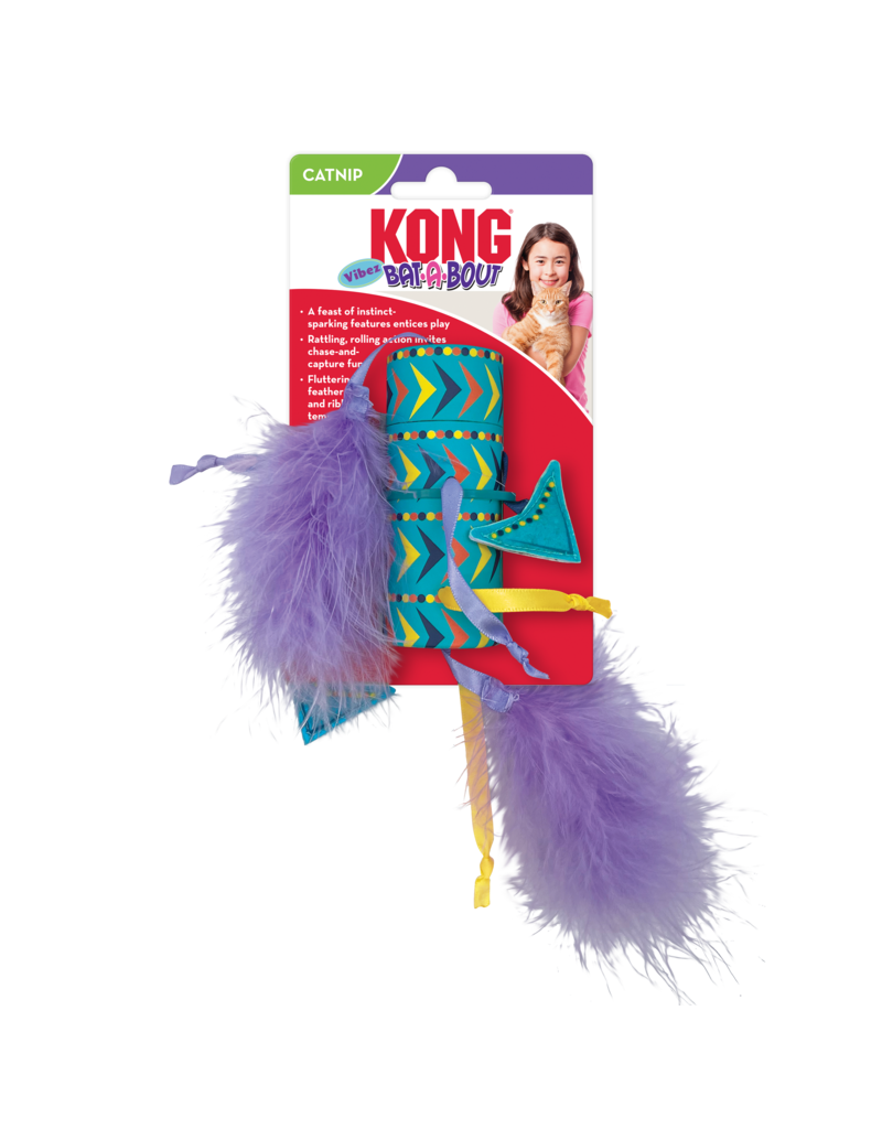 Kong Company Kong Bat-A-Bout Vibez Roller Multi Cat toy