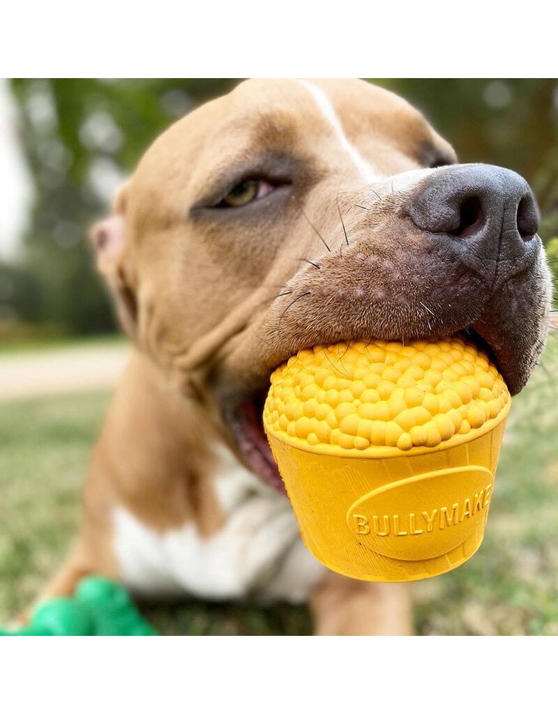 Bullymake Bullymake Toss N Treat Popcorn Rubber Dog Toy