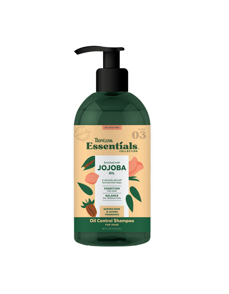 Tropiclean Tropiclean Essentials Jojoba Oil Control Shampoo for Dogs 16 Oz