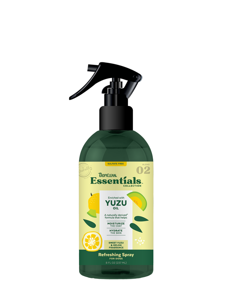 Tropiclean Tropiclean Essentials Yuzu Oil Deodorizing Spray for Dogs 8 Oz