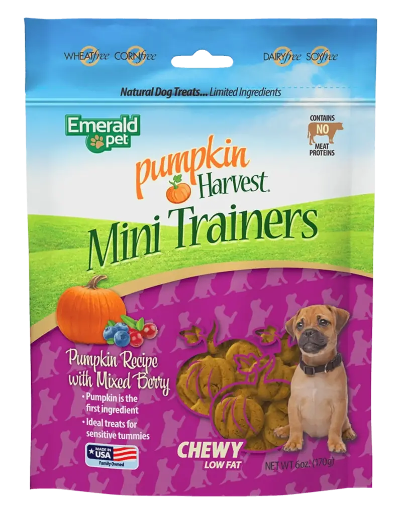 Emerald Pet Emerald Pet Pumpkin Harvest Trainers Chewy Dog Treat
