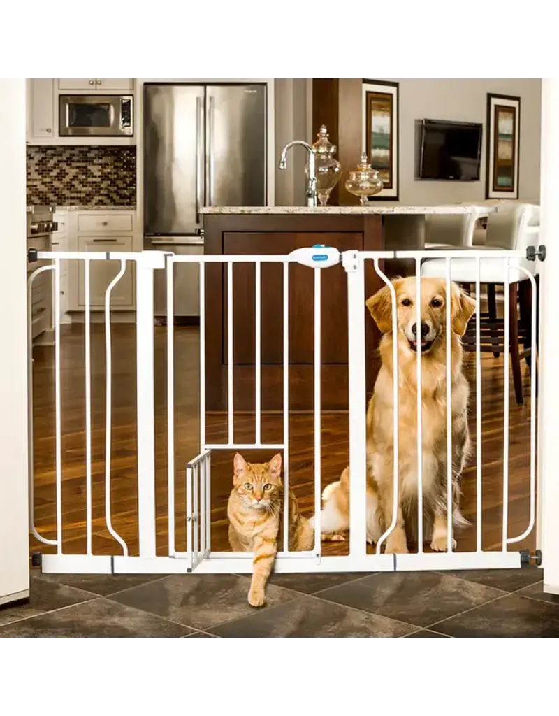 Carlson Pet Carlson Pet Extra Wide Walk-Thru Pet Gate with Small Pet Door 29-51W x 30H