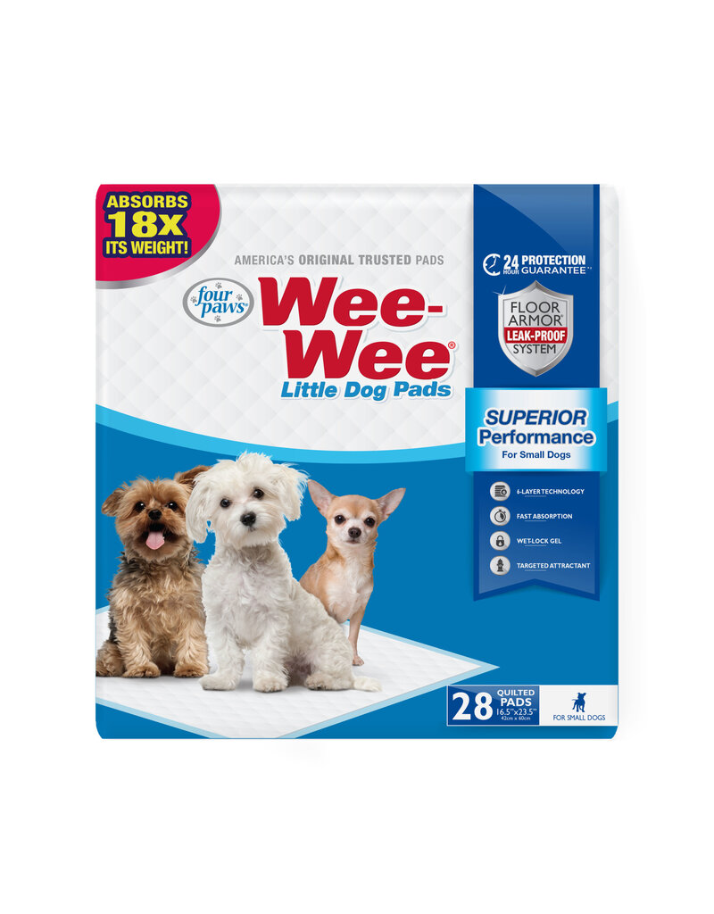 Four Paws Four Paws Wee-Wee Pads for Little Dogs 16.5 x 23.5  28 pk