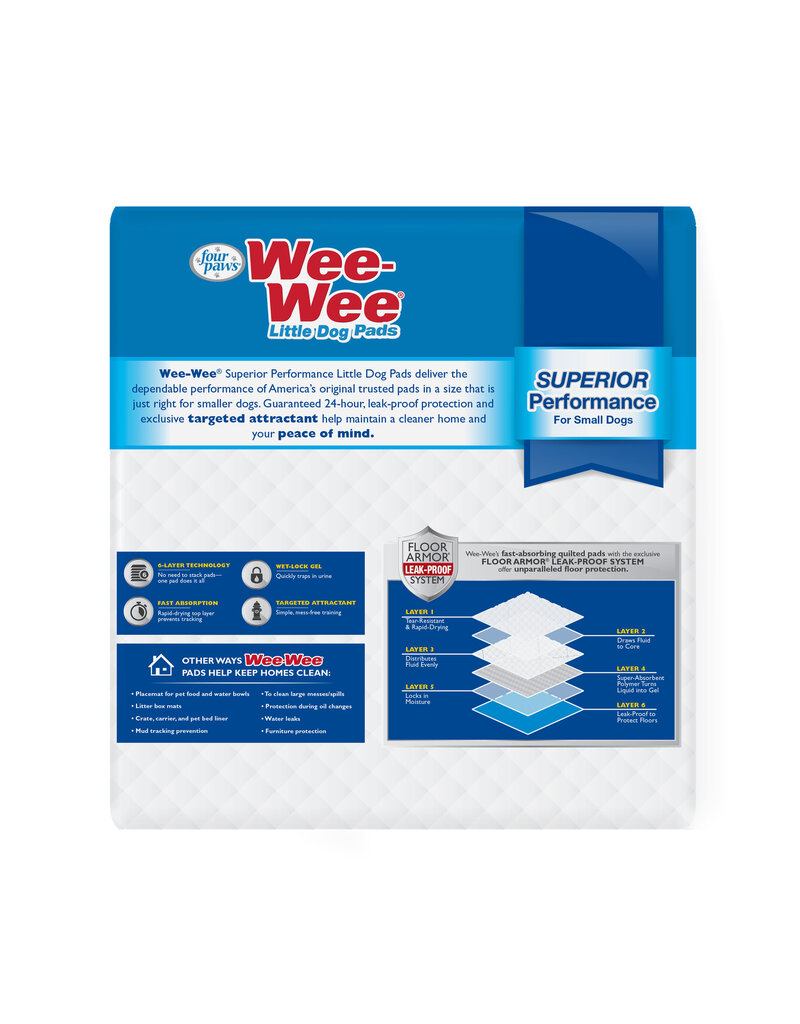 Four Paws Four Paws Wee-Wee Pads for Little Dogs 16.5 x 23.5  28 pk