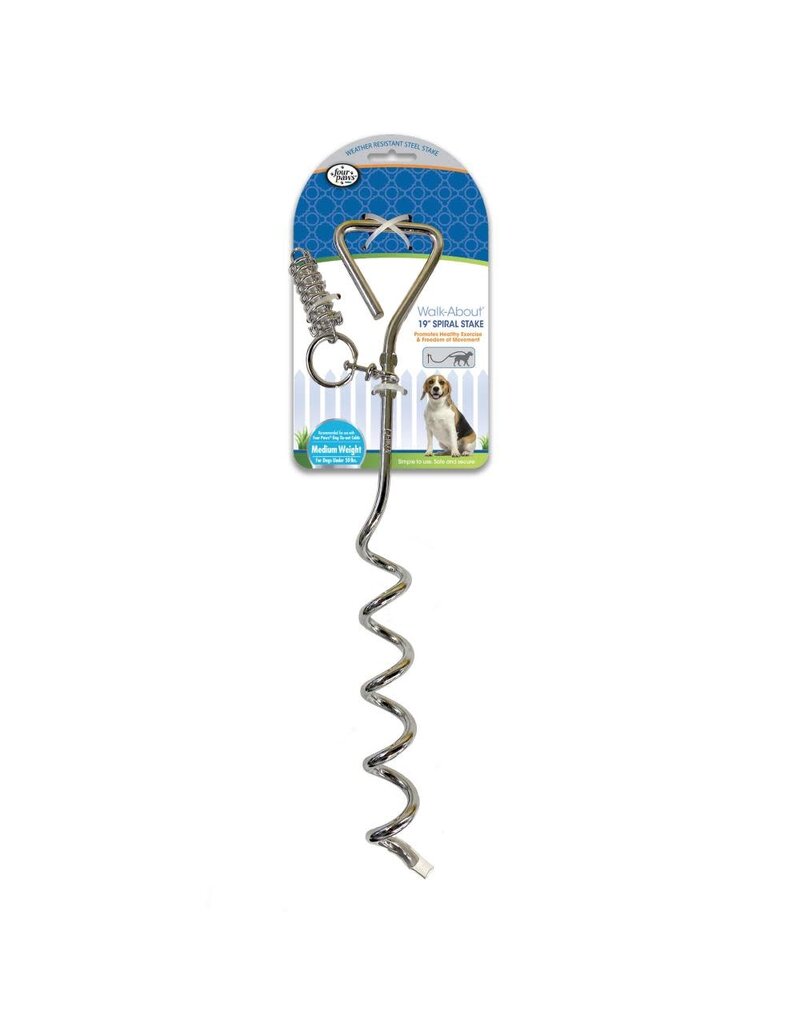 Four Paws Four Paws Walk-About Spiral Tie-Out Stake