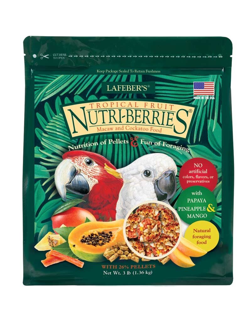 Lafeber Lafeber Company Tropical Fruit Nutri-Berries for Macaws and Cockatoos 3 Lbs