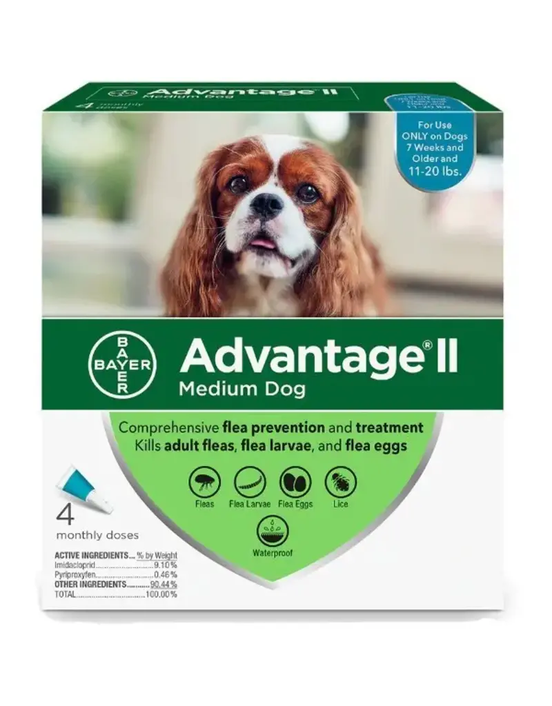 Advantage II Advantage II Flea Treatment Topical for Dogs 11-20 Lb 4 Pk