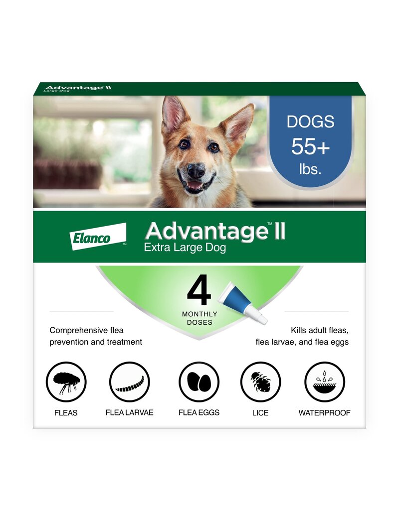 Advantage II Advantage II Flea Treatment Topical for Dogs Over 55 Lb 4 Pk