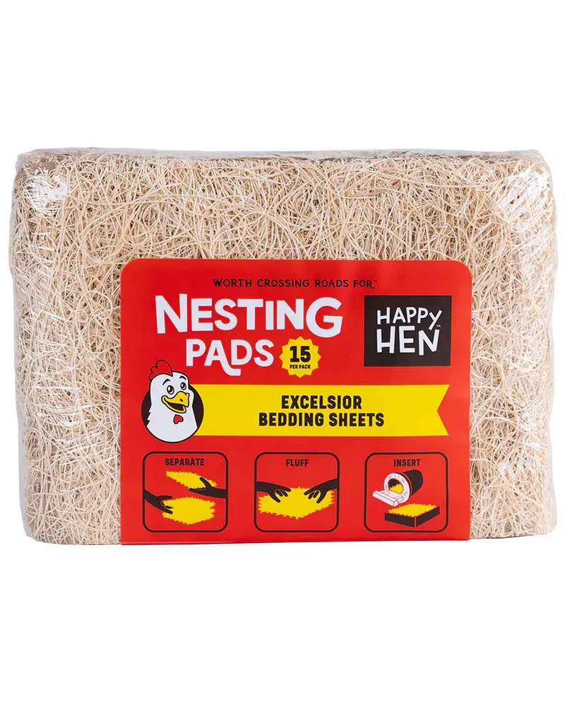 Happy Hen Happy Hen Nesting Pads Excelsior Bedding Sheets 15 Ct