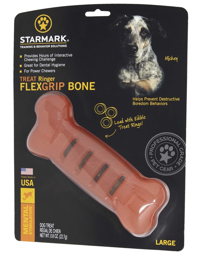 Starmark Starmark Treat Ringer Flexgrip Bone