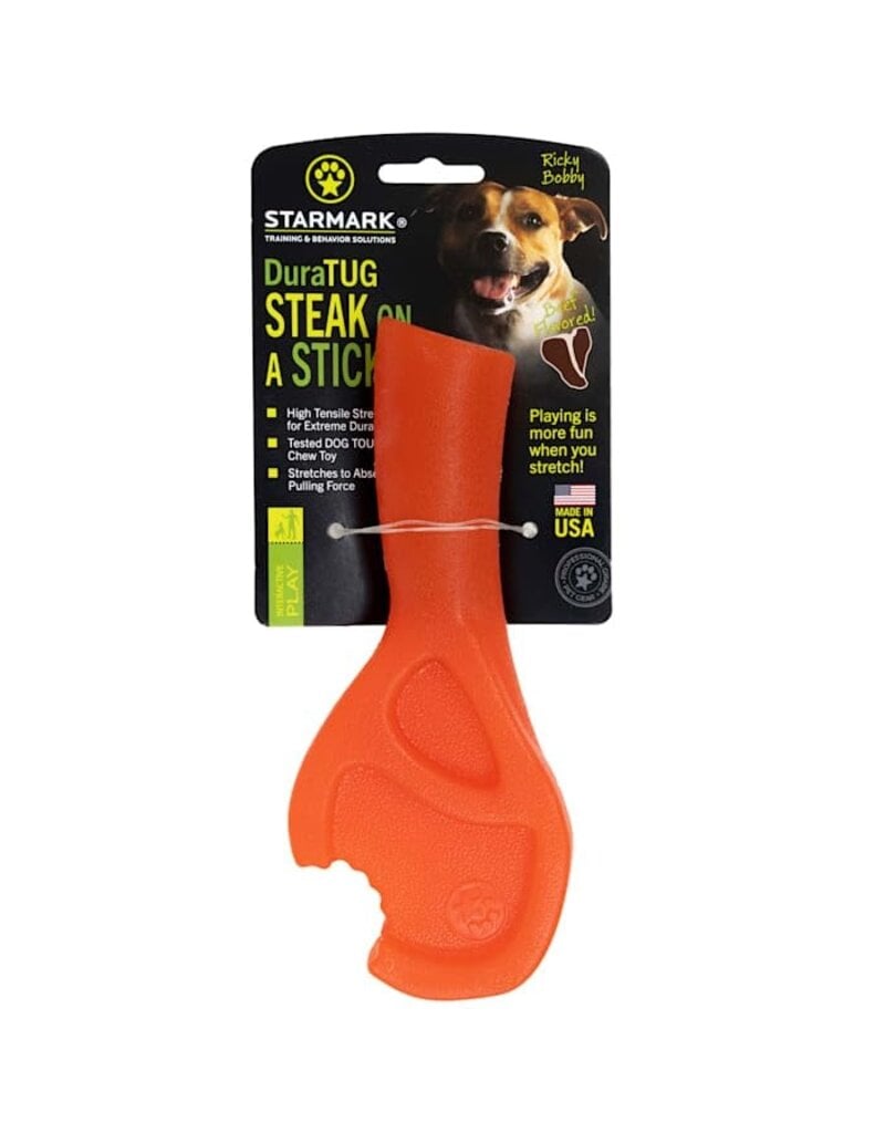 Starmark Starmark Duratug Steak On A Stick Dog Toy