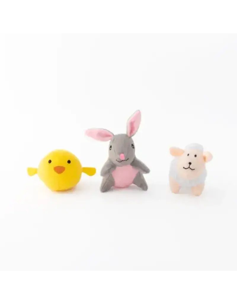Zippy Paws ZippyPaws Easter Miniz Friends 3 pk