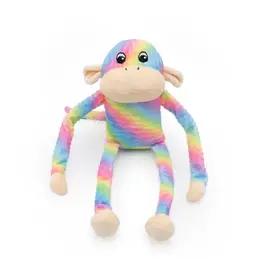 Zippy Paws ZippyPaws Spencer the Crinkle Monkey Rainbow Large