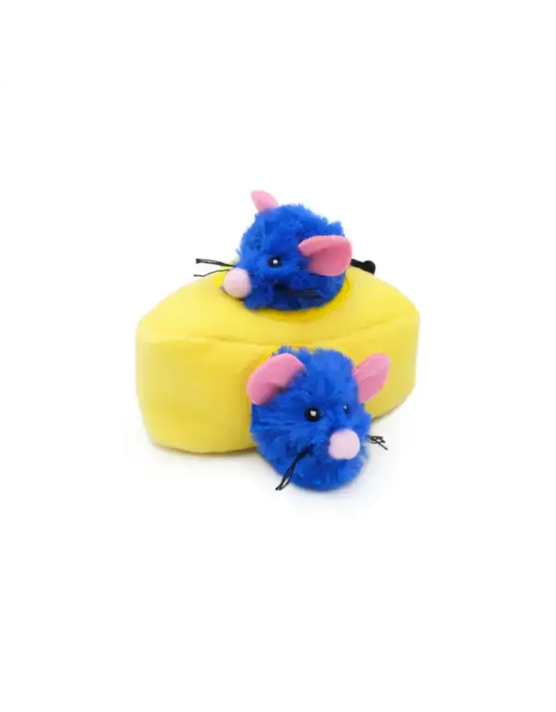 Zippy Paws ZippyClaws Burrow Mice N Cheese Cat Toy