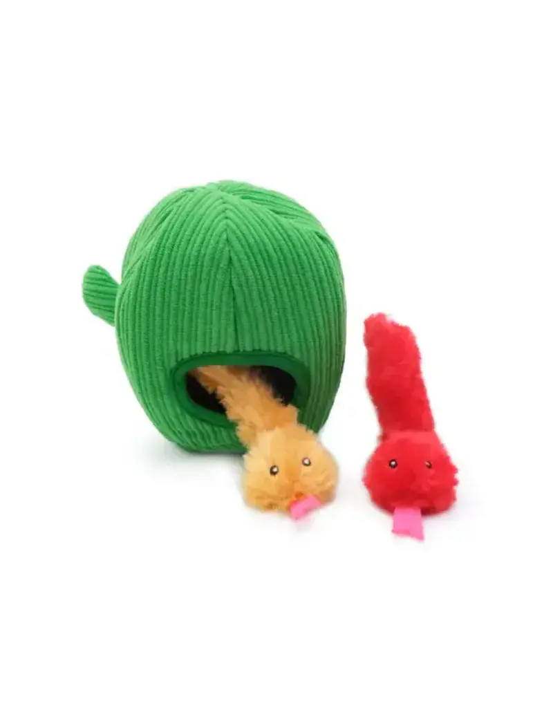 Zippy Paws ZippyClaws Burrow Snakes In Cactus Cat Toy