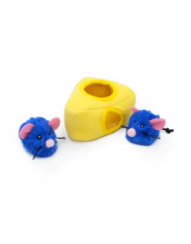 Zippy Paws ZippyClaws Burrow Mice N Cheese Cat Toy