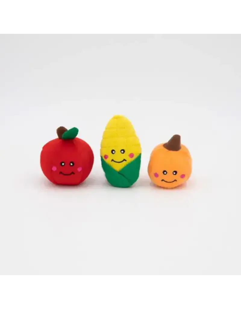 Zippy Paws ZippyPaws Fall Harvest Miniz 3 Pk