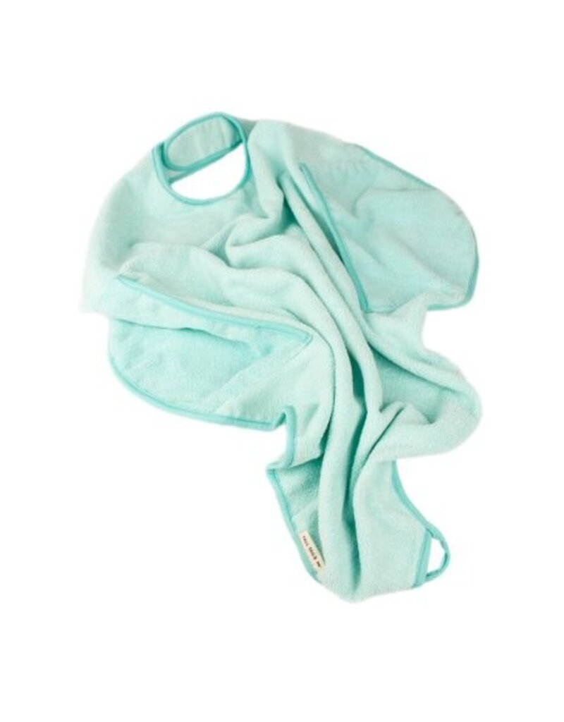Tall Tails Tall Tails Aqua Cape Dog Towel with Hand Pockets 27 x 27 in