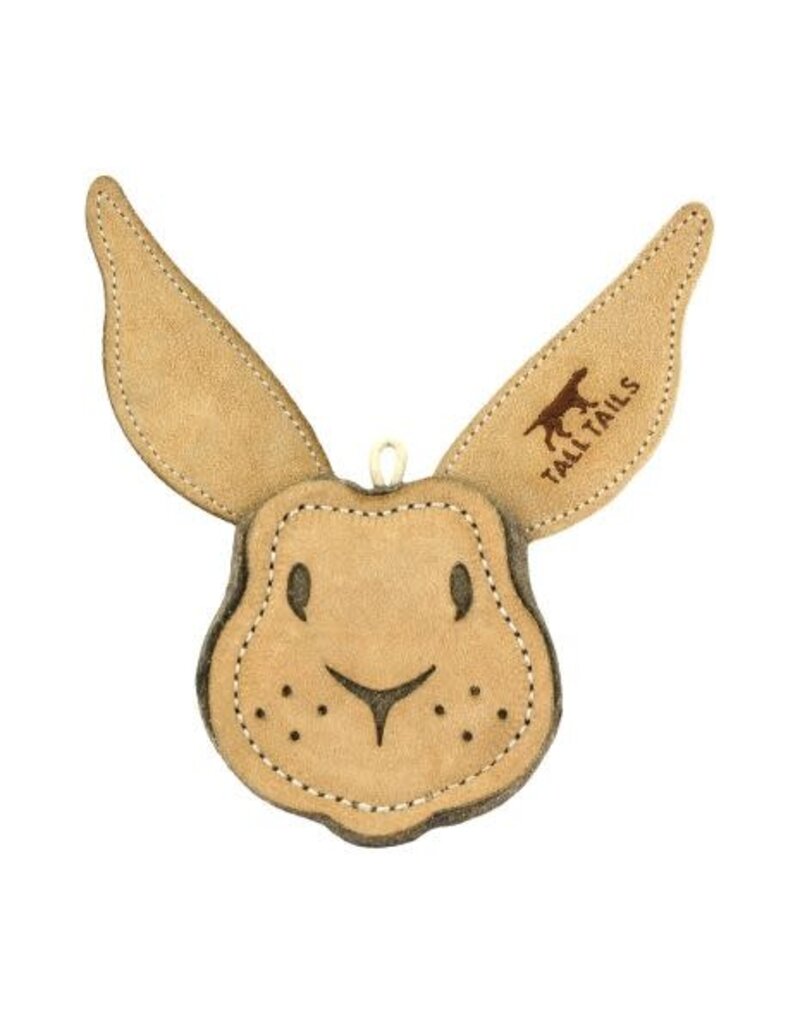 Tall Tails Tall Tails Scrappy Leather Rabbit Toy