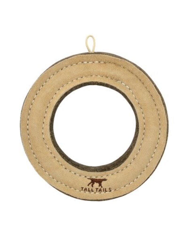 Tall Tails Tall Tails Natural Leather Ring Dog Toy