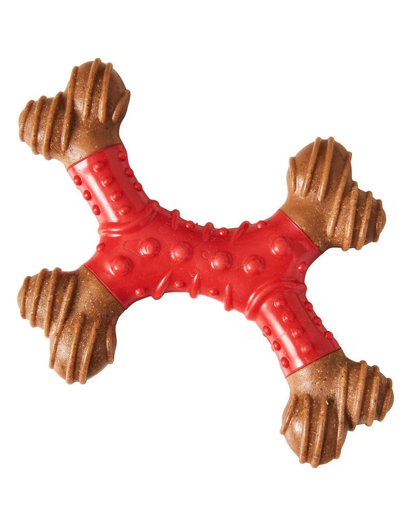 Ethical Pet Spot Holiday Bambone X Bone Dental Toy Gingerbread 6 In