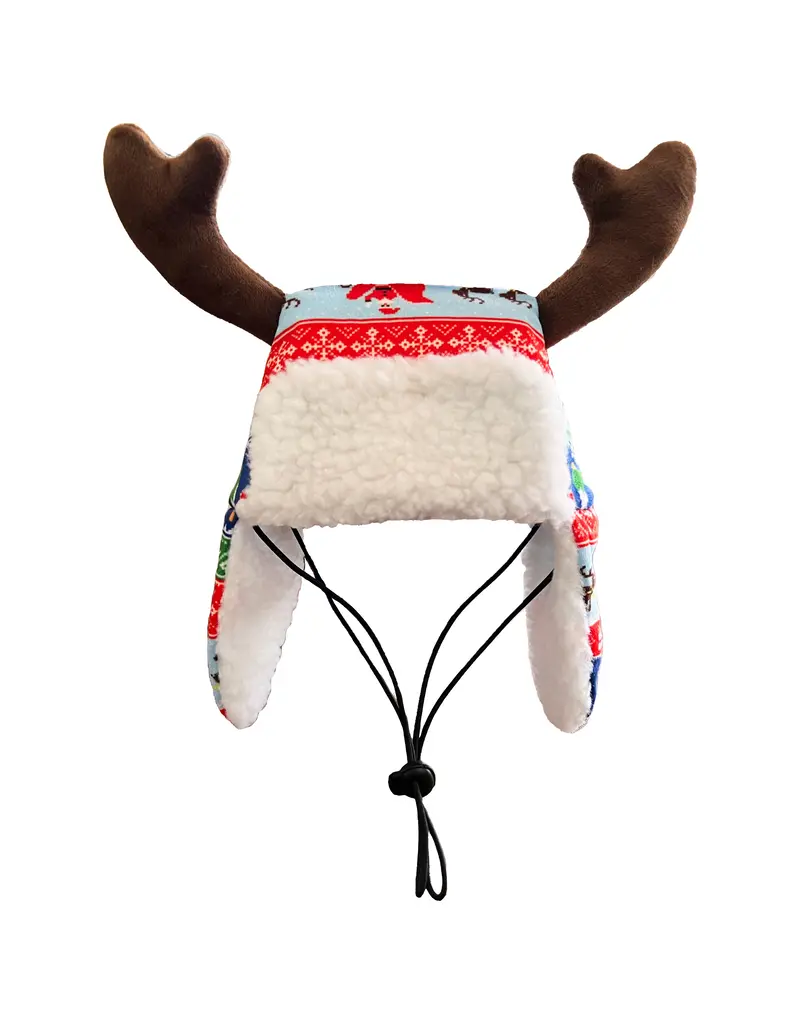 Huxley and Kent Huxley and Kent Dog Hat Antler Ugly Sweater