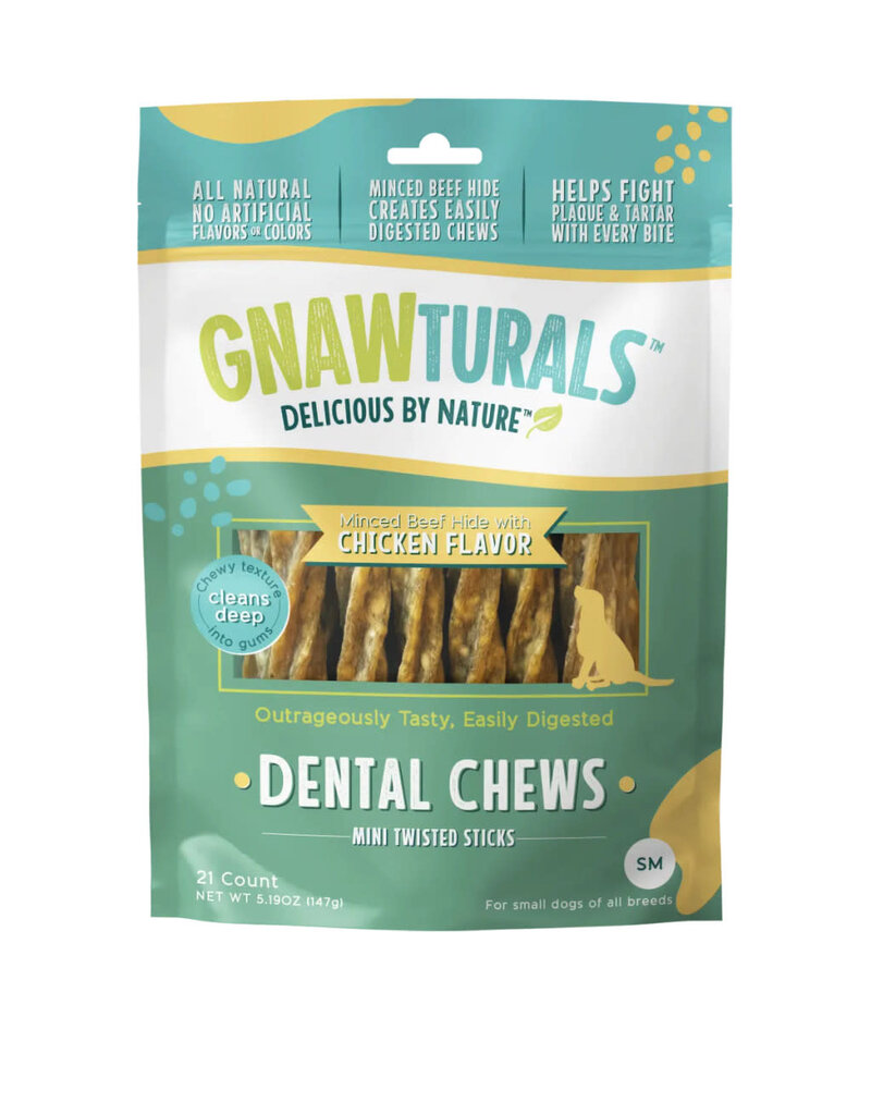 Pawsitive Pets Gnawturals Dental Chews Twisted Sticks