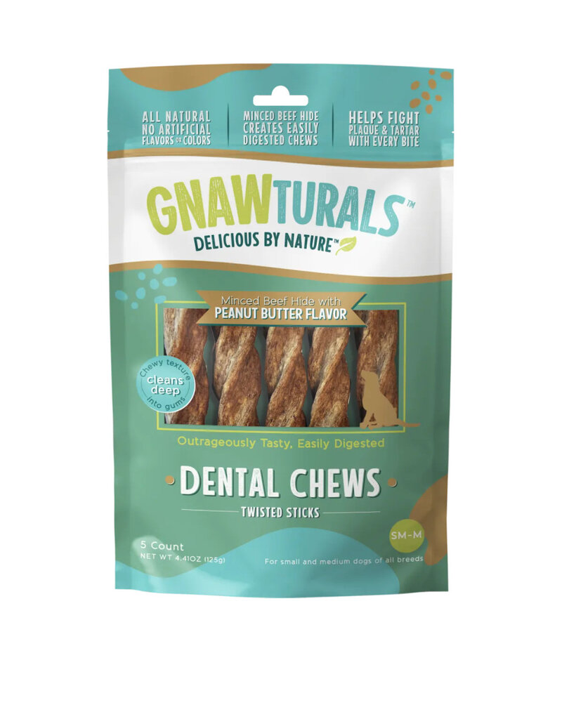 Pawsitive Pets Gnawturals Dental Chews Twisted Sticks