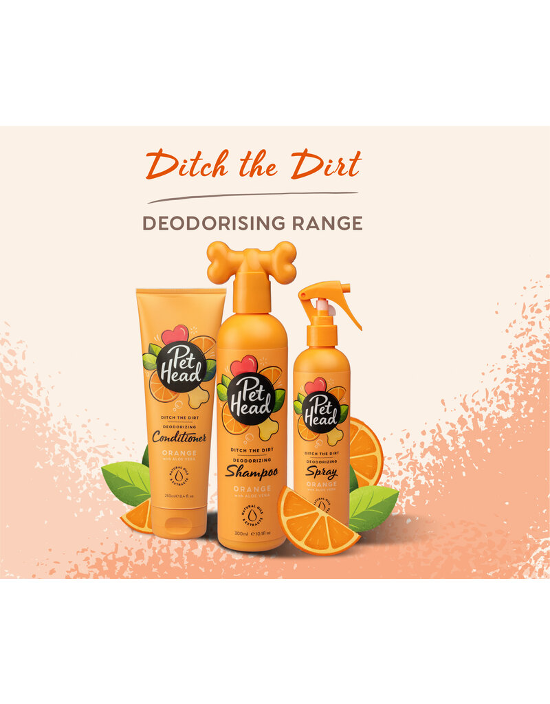 The Company of Animals Pet Head Ditch the Dirt Shampoo Spray Orange 10.1 Oz