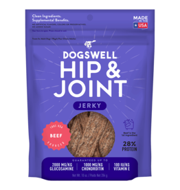 Whitebridge Pet Brands Dogswell Hip and Joint Dog Treats Beef Jerky 10 Oz