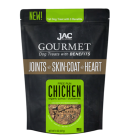 JAC PET NUTRITION LLC JAC Gourmet Dehydrated Chicken Dog Treat 8 Oz