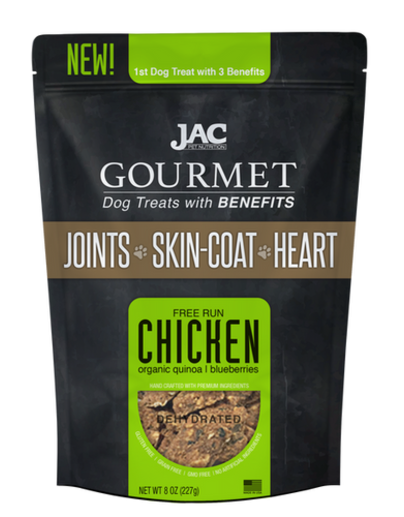 JAC PET NUTRITION LLC JAC Gourmet Dehydrated Chicken Dog Treat 8 Oz