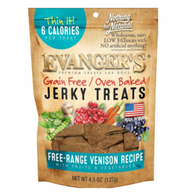 Evangers Evanger's Grain Free Venison Jerky Dog Treat 4.5 oz