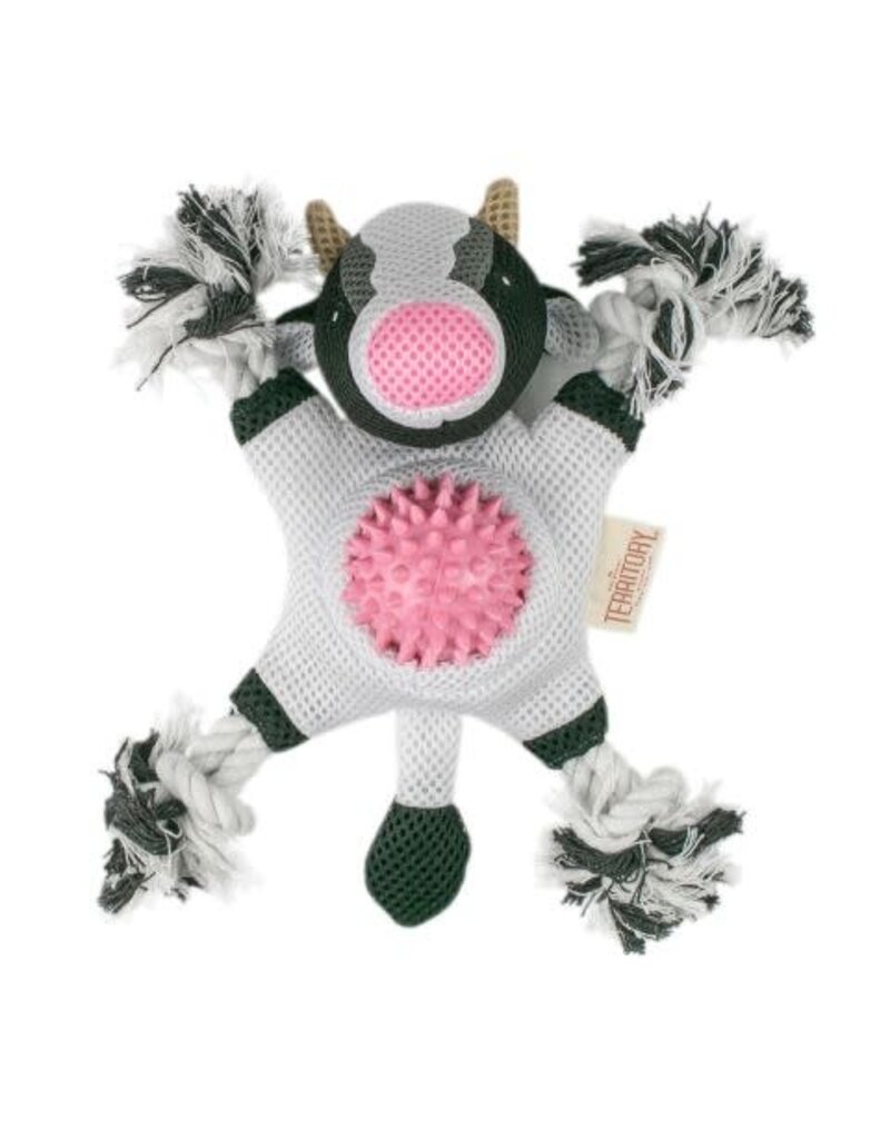 Territory Territory 2 in 1 Cow Dog Toy 10 In