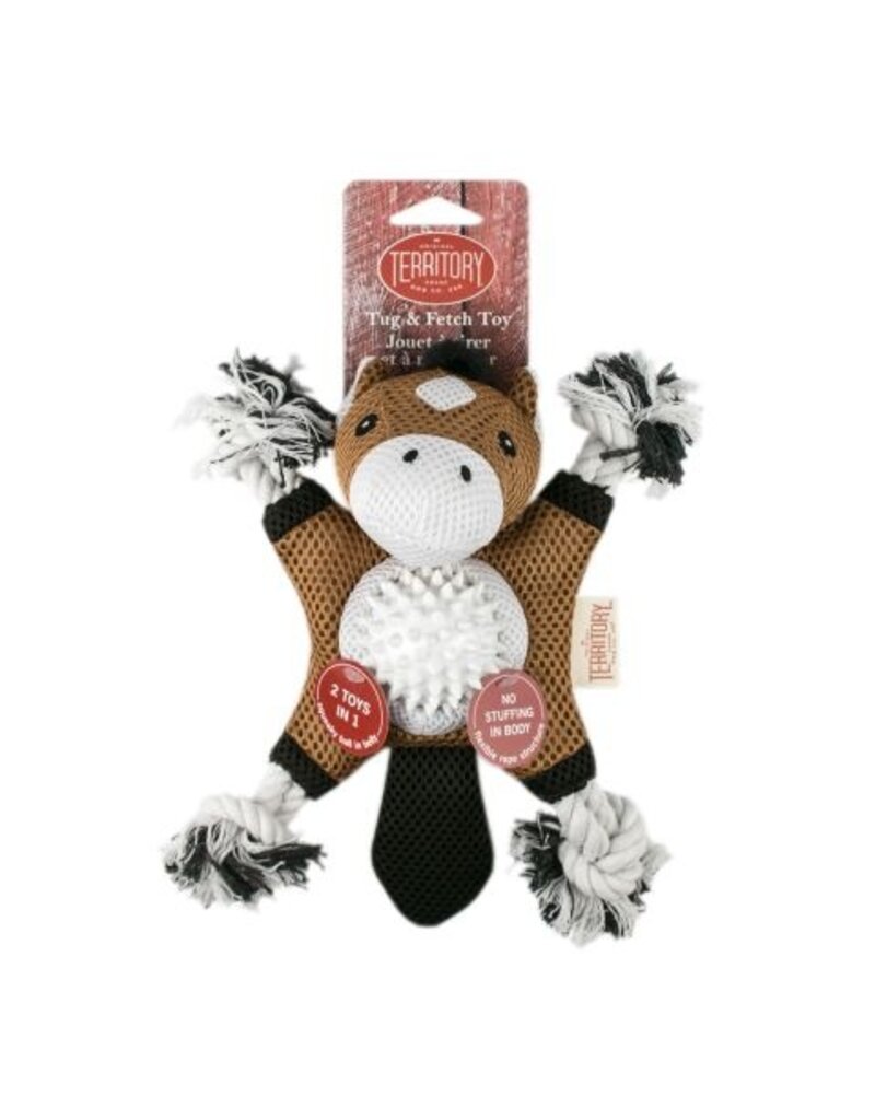 Territory Territory 2 in 1 Horse Dog Toy 10 In