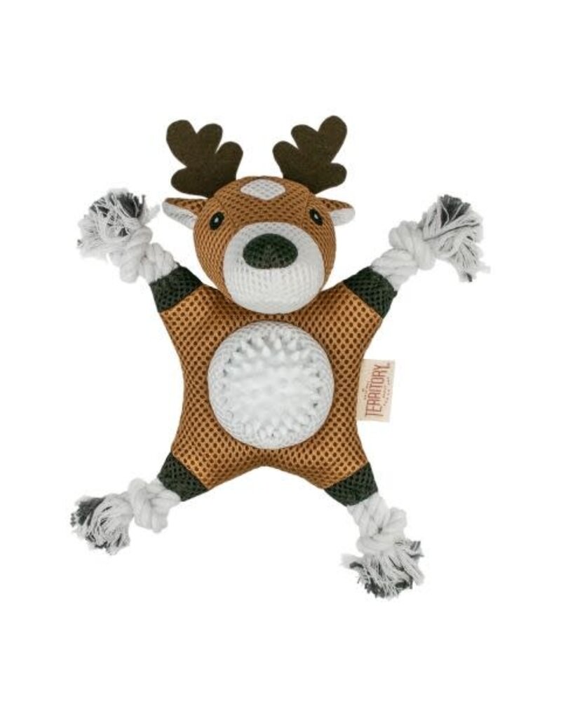 Territory Territory 2 in 1 Deer Dog Toy 8 In