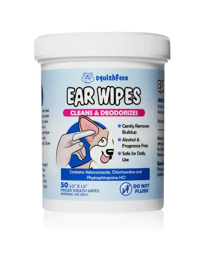 Squishface Squishface Ear Wipes for Dogs