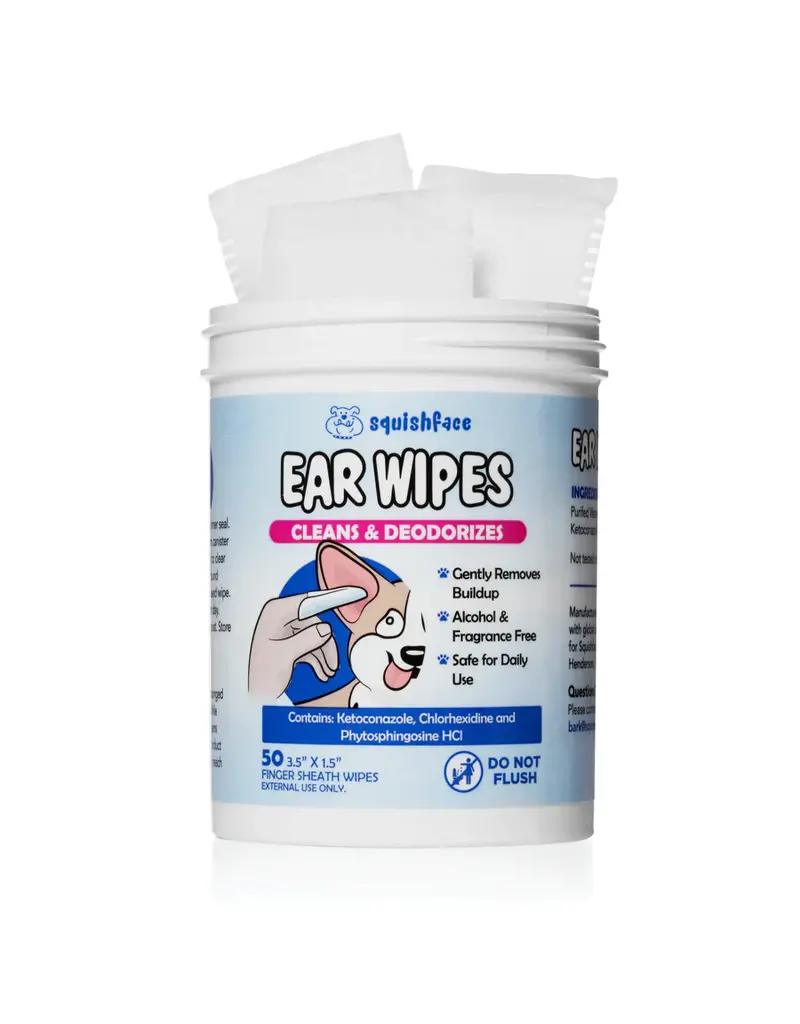 Squishface Squishface Ear Wipes for Dogs