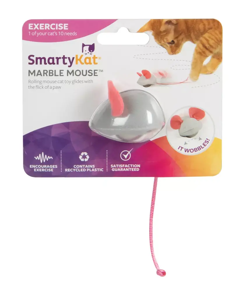 Worldwise SmartyKat Marble Mouse Rolling Marble Cat Toy