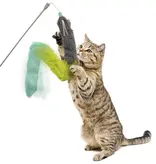 Worldwise SmartyKat Crazy Catch Breakaway Plush Wand Cat Toy