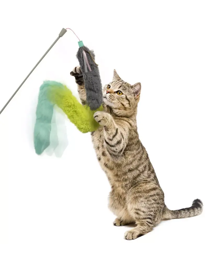 Worldwise SmartyKat Crazy Catch Breakaway Plush Wand Cat Toy