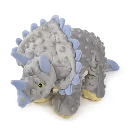 Quaker Pet Group GoDog Dinos Frills the Triceratops Dog Toy