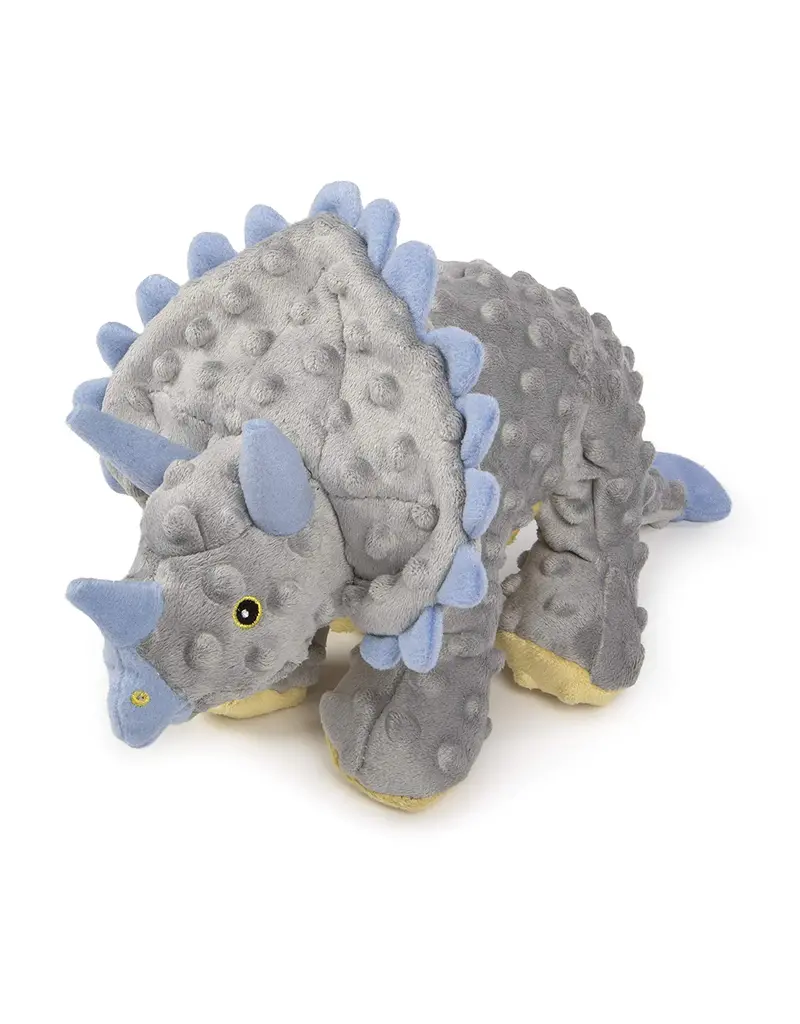 Quaker Pet Group GoDog Dinos Frills the Triceratops Dog Toy